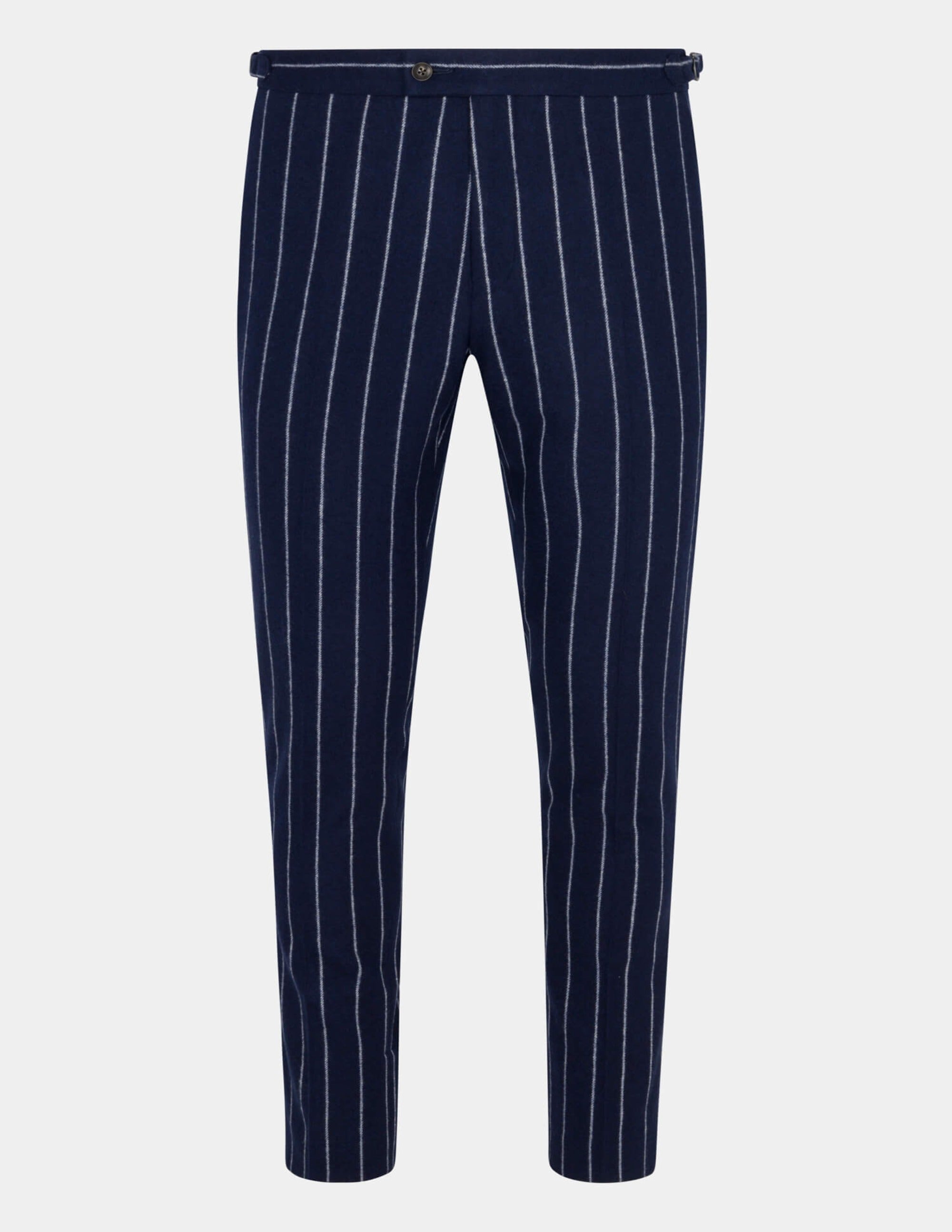 Skinny Navy Pinstripe Suit Pants | boohooMAN USA