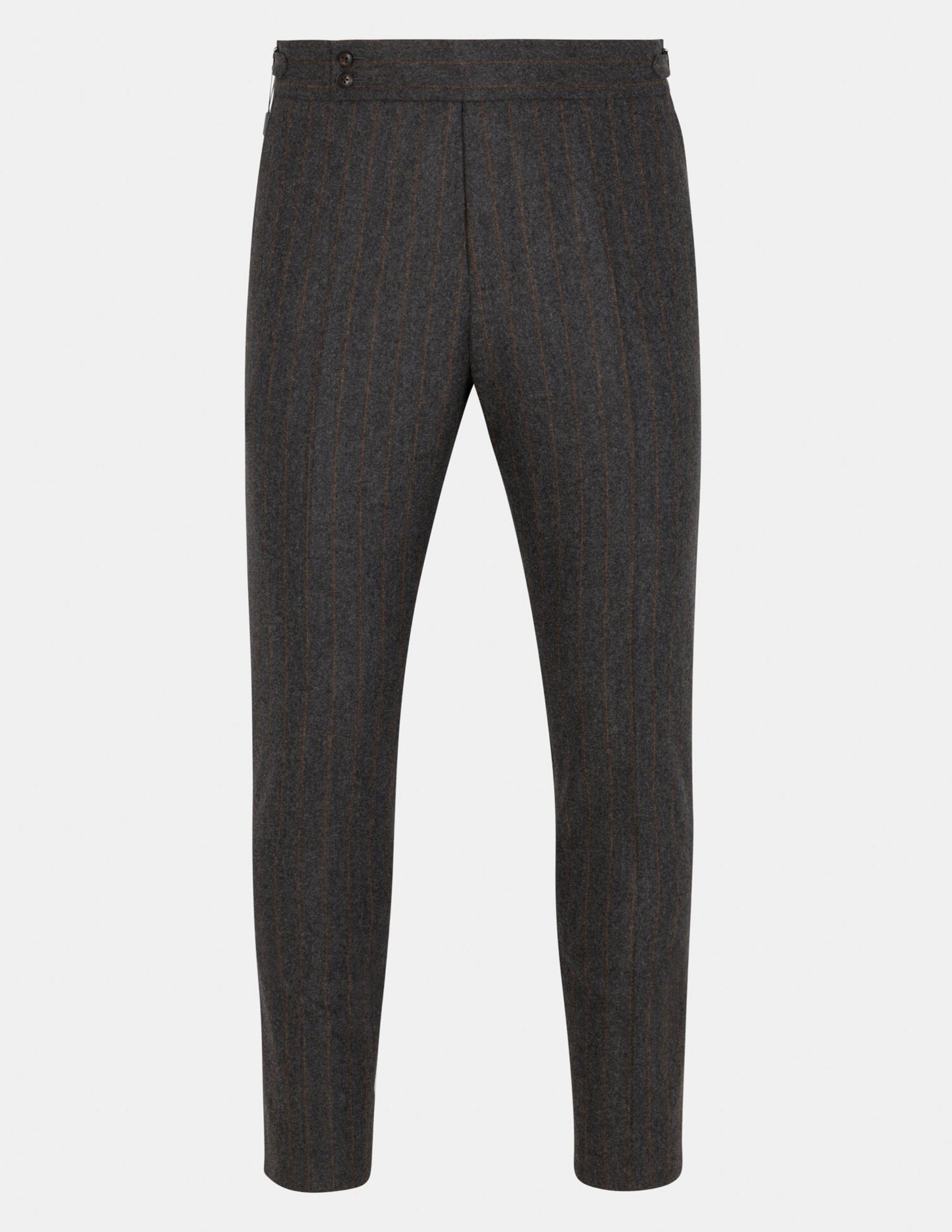 Olive Wool Trousers Double Button - Samir Bachkami