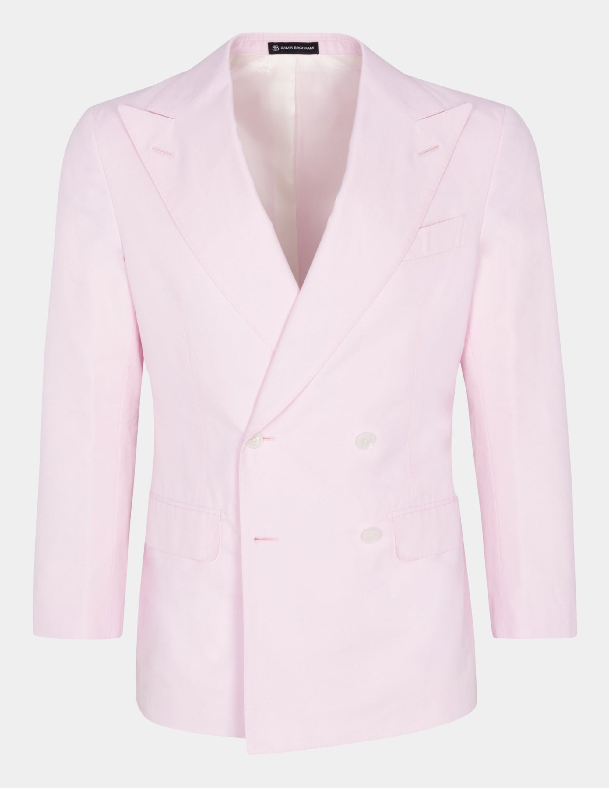 Pink Double-Breasted Jacket - Samir Bachkami