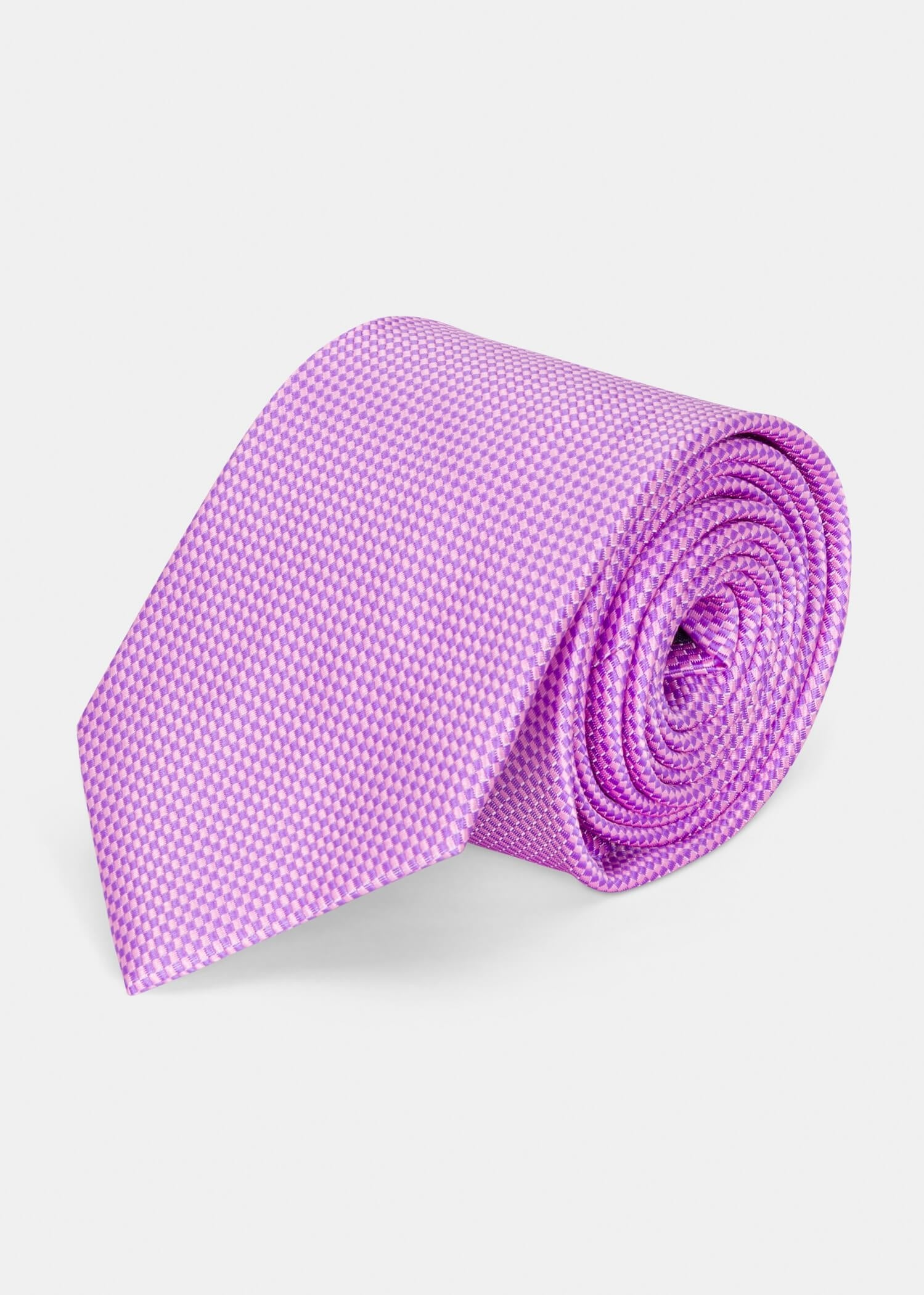 Pink Textured Tie - Samir Bachkami