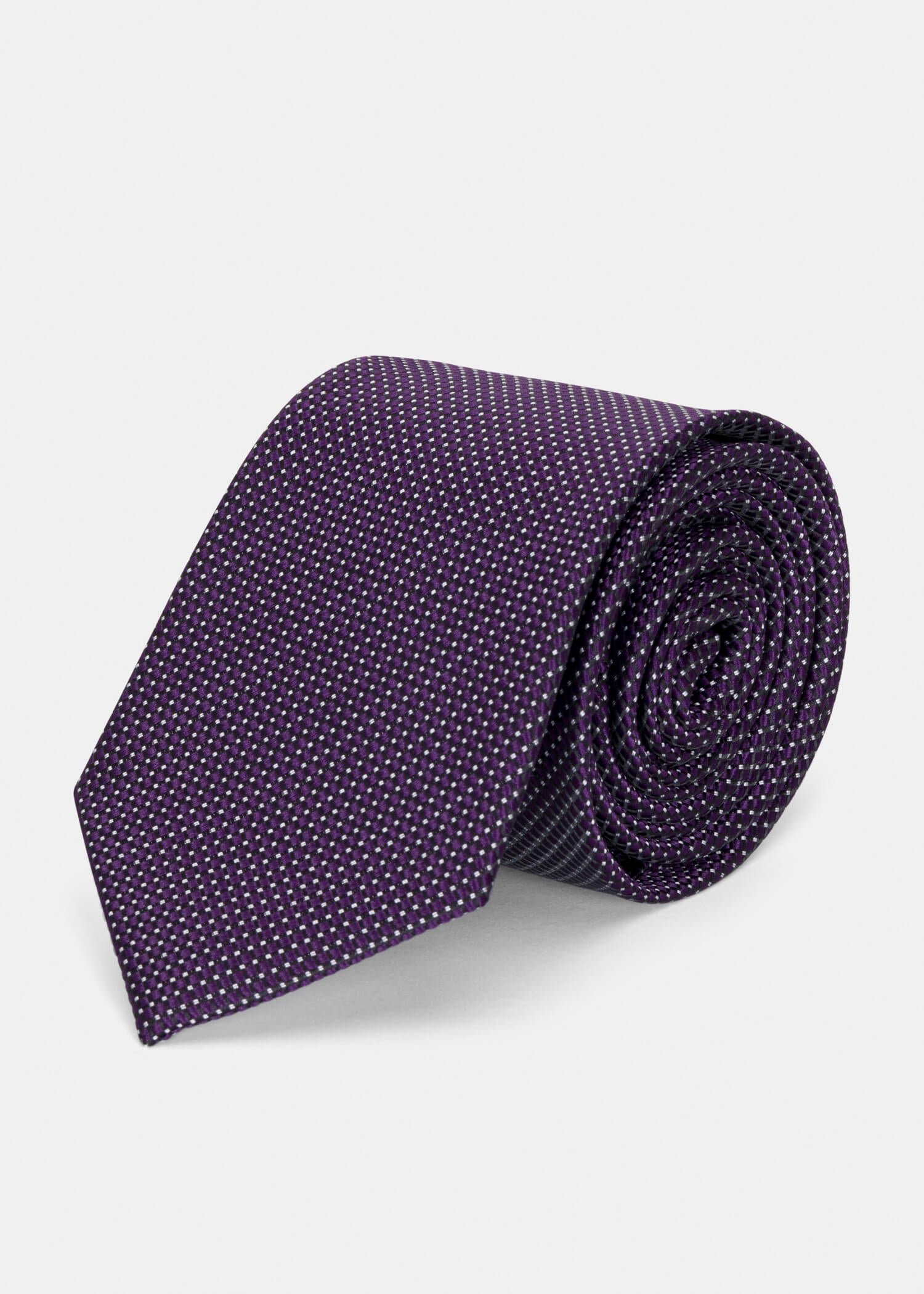 Purple Dots Tie - Samir Bachkami