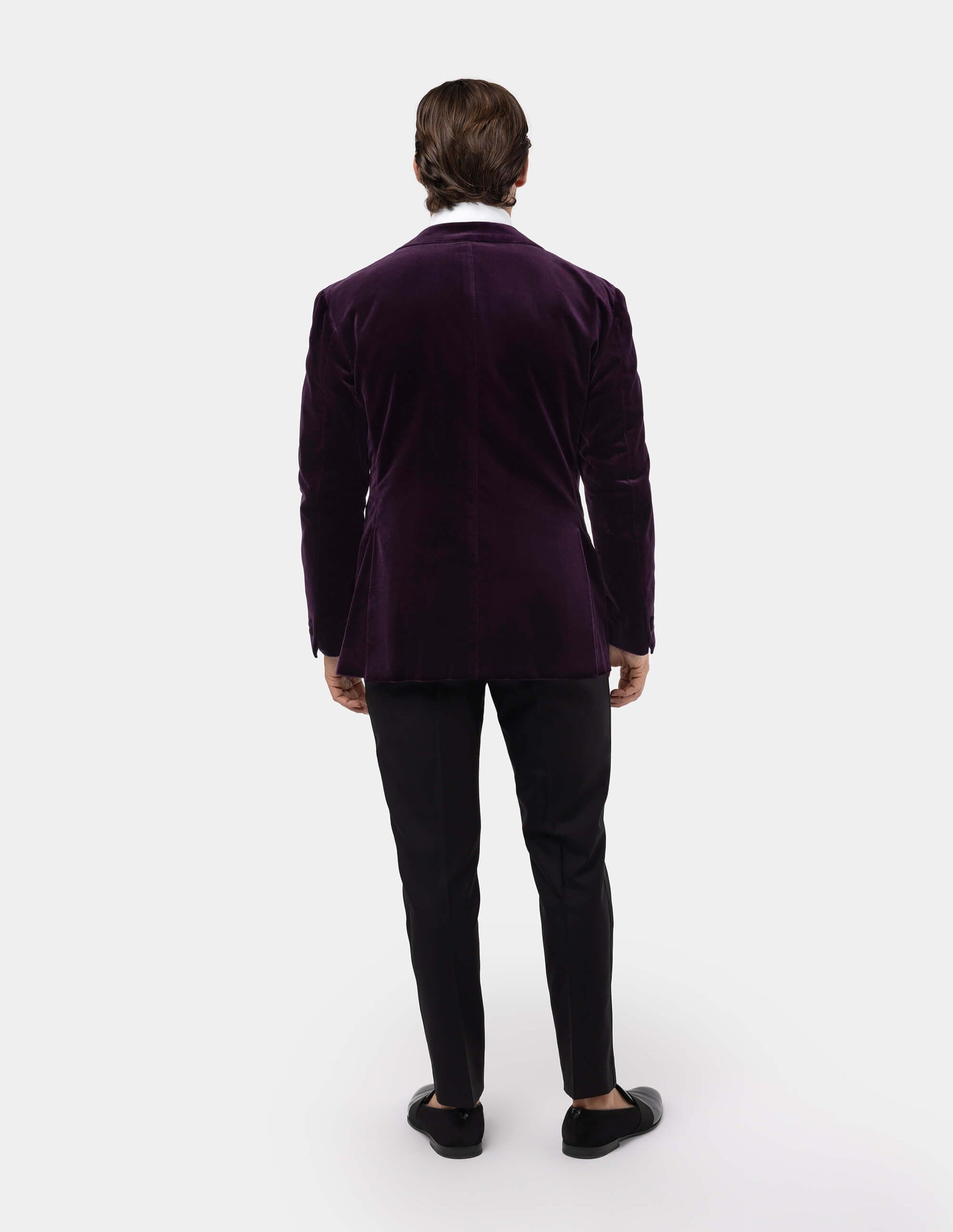 Purple Velvet Single Breasted Suit - Samir Bachkami