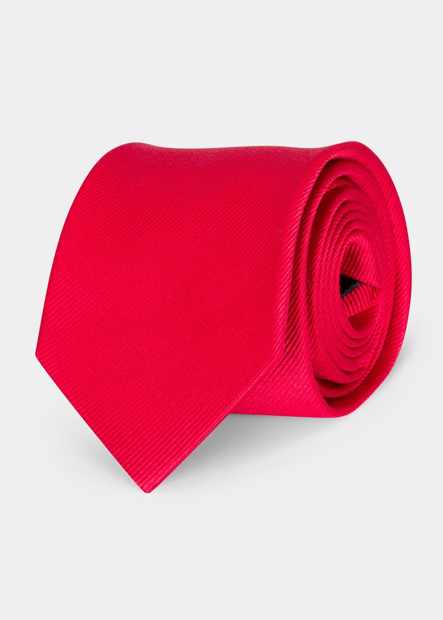 Red Plain Tie - Samir Bachkami