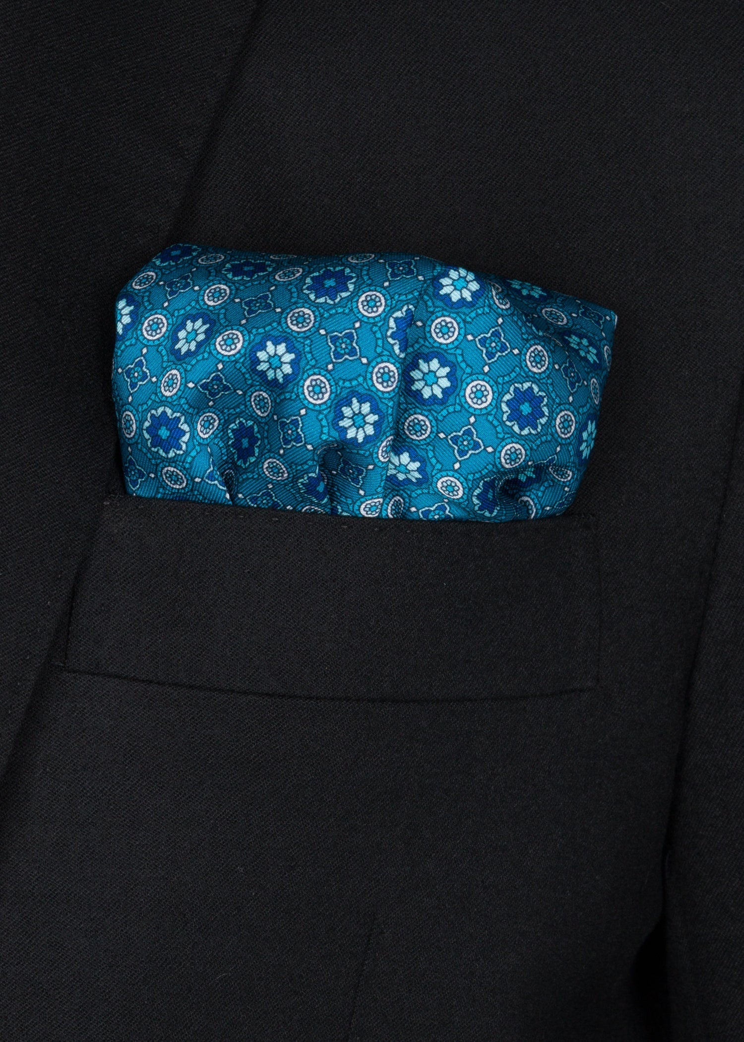 Turquoise Pocket Square - Samir Bachkami