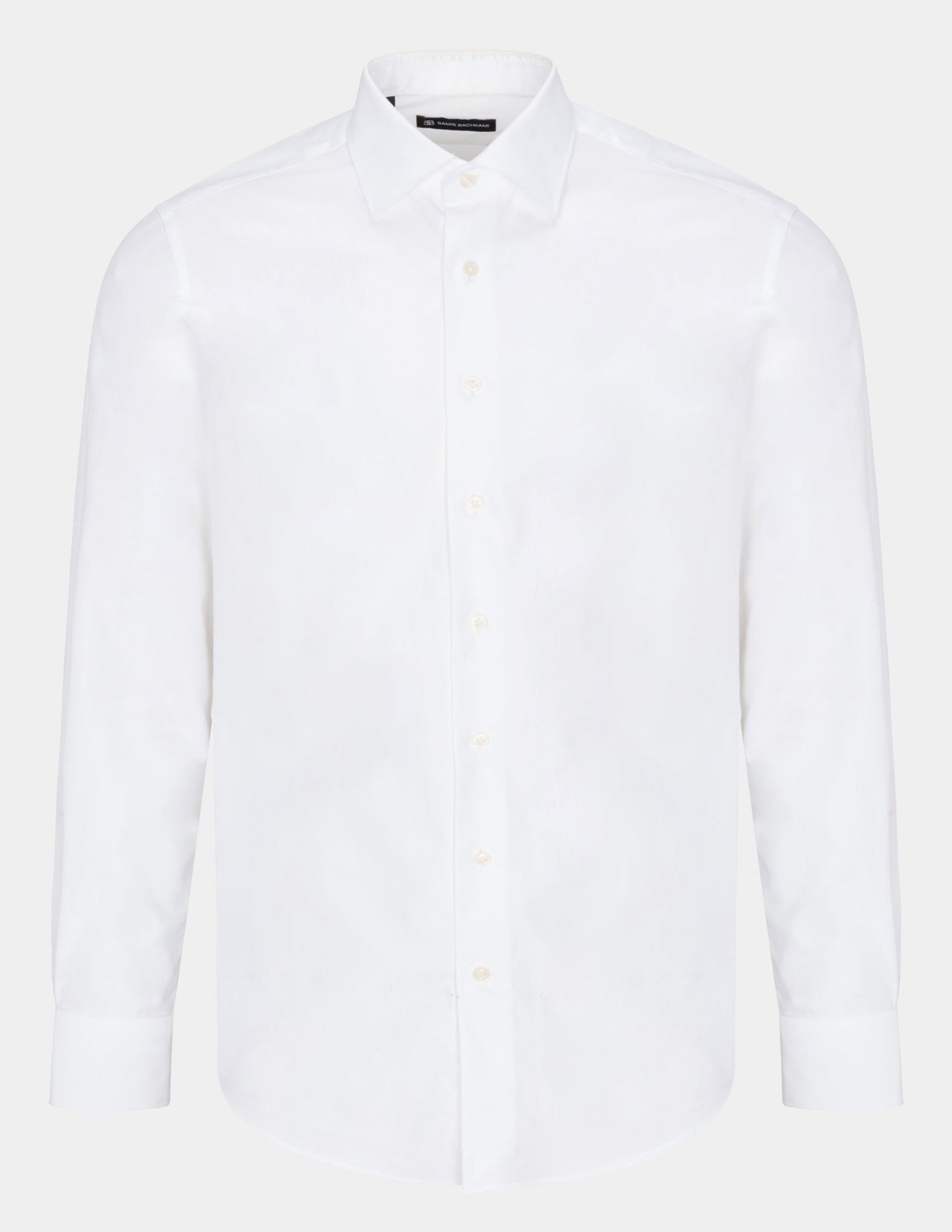White Fine Stretch Slim Fit Shirt - Samir Bachkami