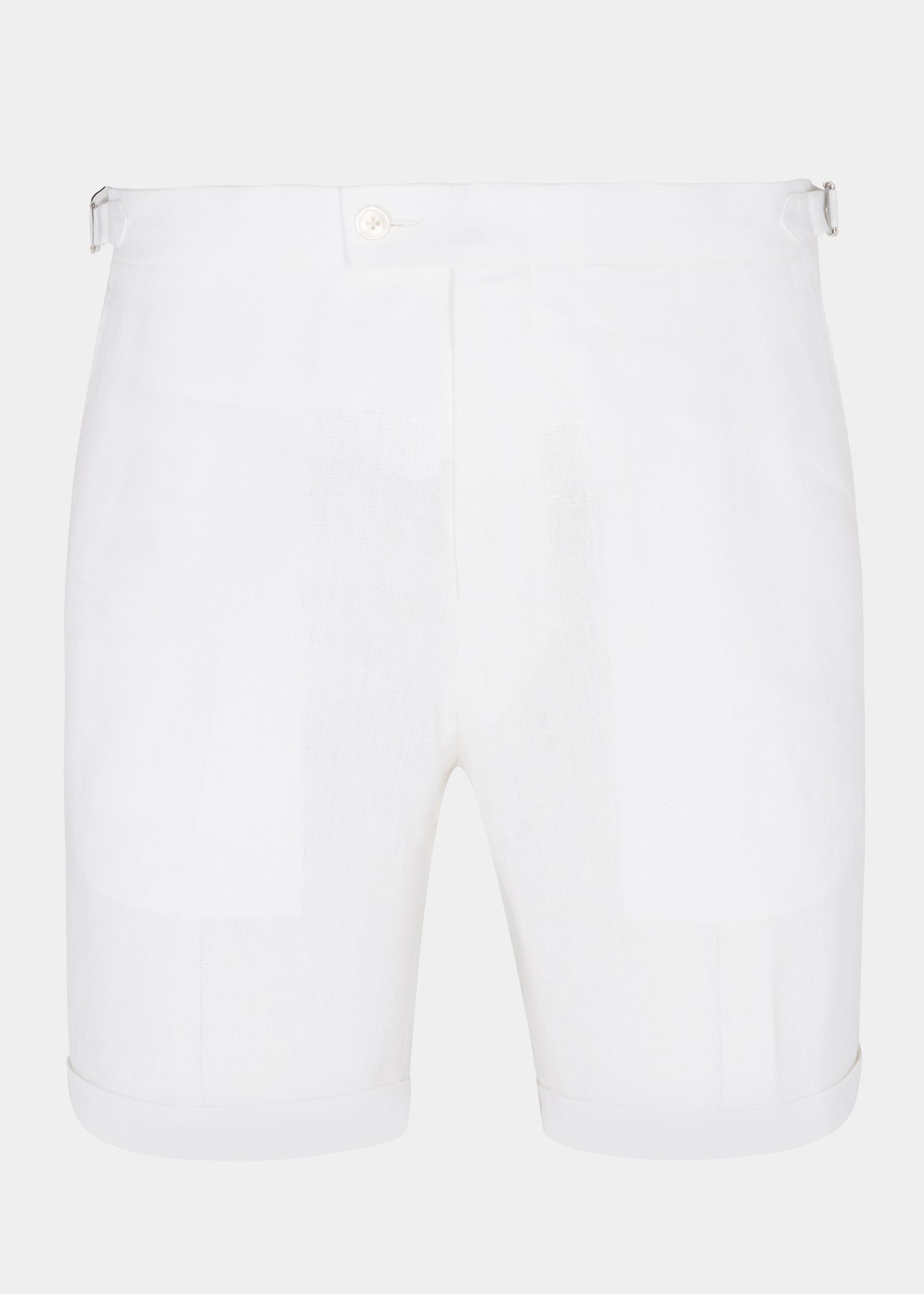 White Linen Shorts - Samir Bachkami