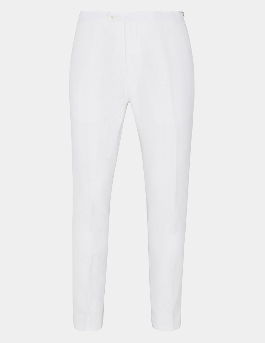 White Linen Trousers - Samir Bachkami
