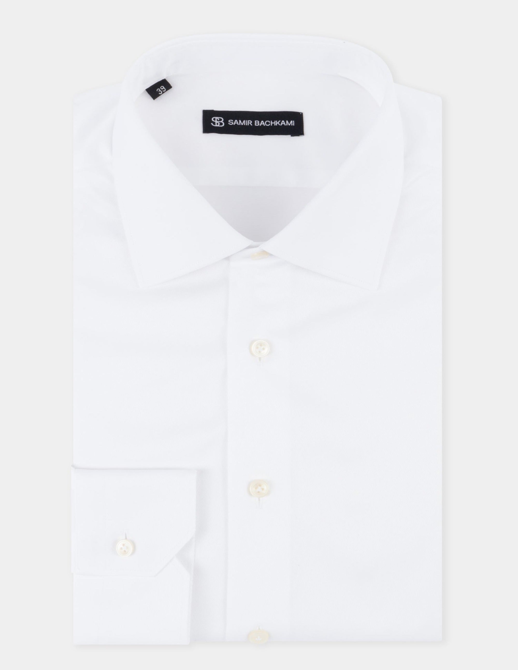 White Slim Fit Shirt - Samir Bachkami